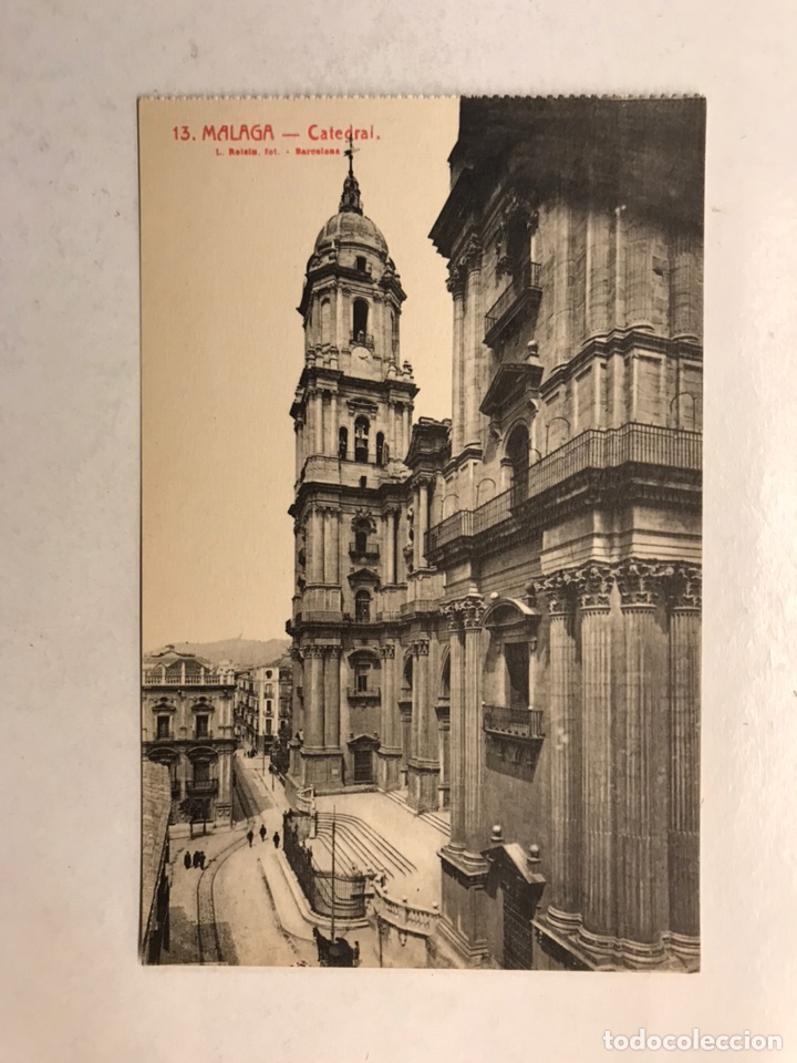 Postales: MALAGA. Postal No.13, Catedral. Edita: foto Roisin (h.1930?) Sin circular..