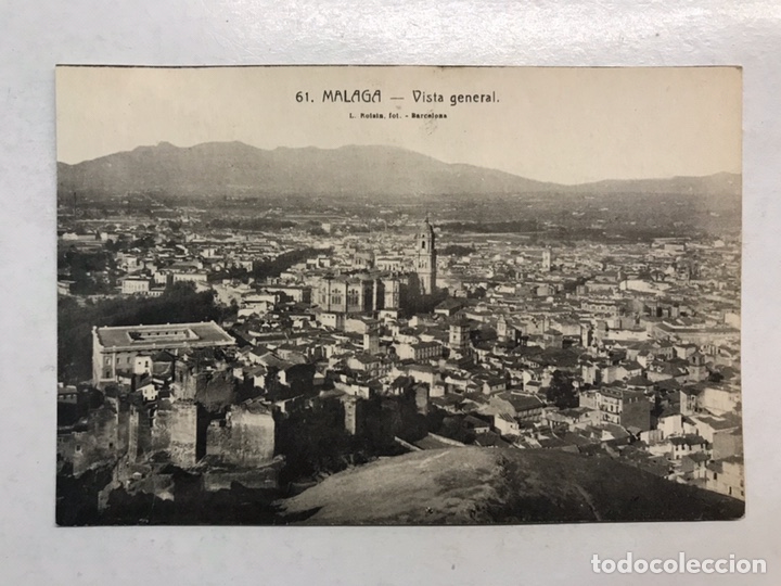 Postales: MALAGA. Postal No.61, Vista General. Edita: foto Roisin (h.1930?) Sin Circular...