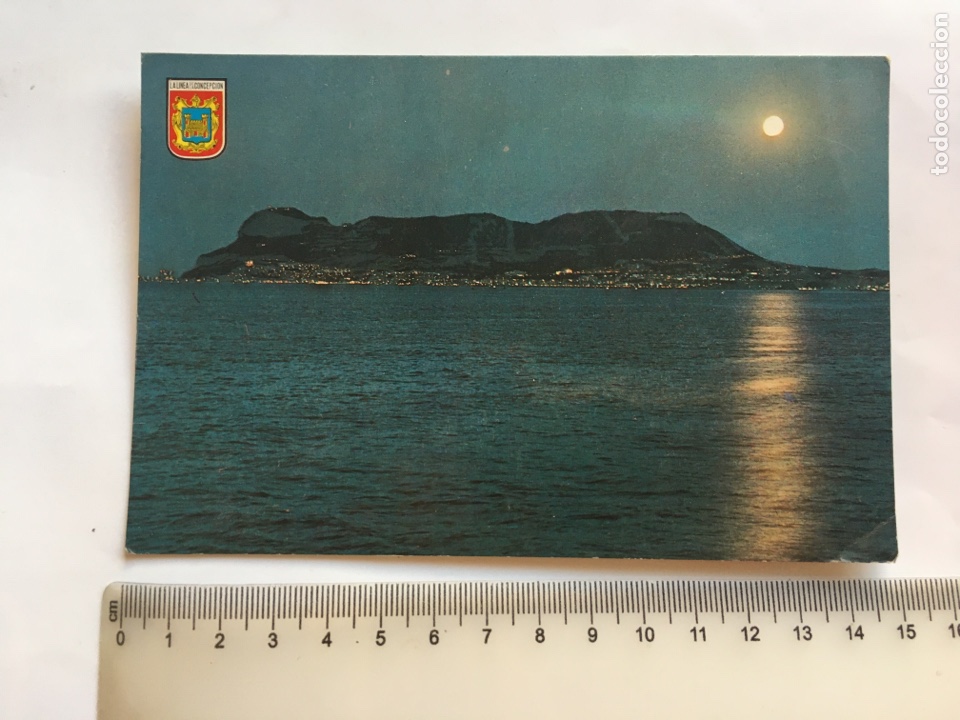 Postales: POSTAL. PE&Ntilde;&Oacute;N DE GIBRALTAR. VISTA NOCTURNA. LU&Iacute;S CABELLO GARCIA.