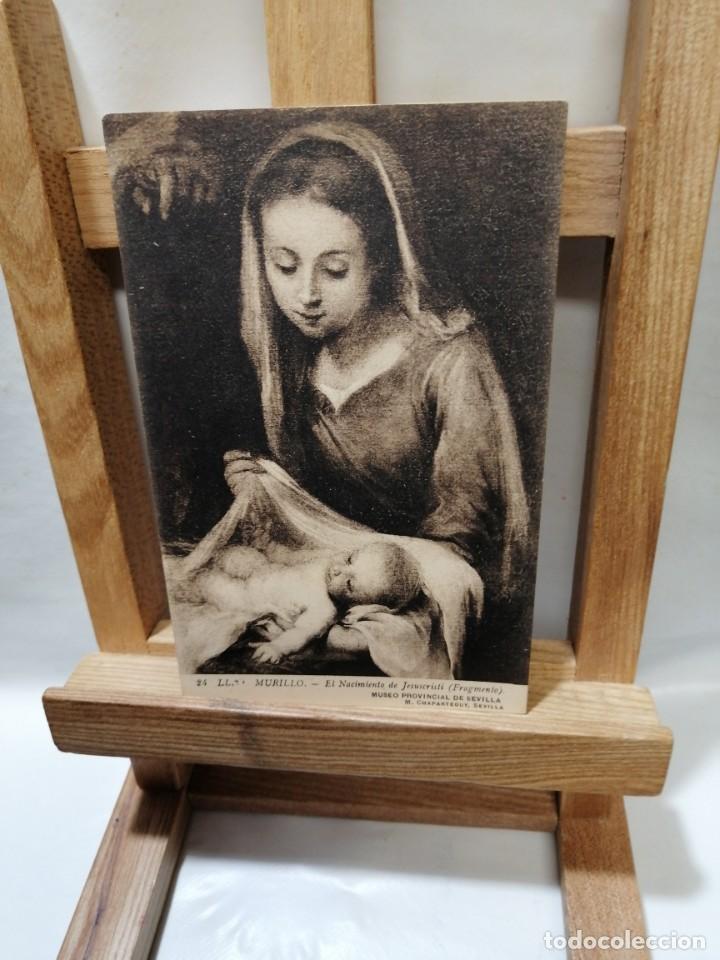Postales: POSTAL MURILLO EL NACIMIENTO DE JESUCRISTI (FRAGMENTO) MUSEO PROVINCIAL DE SEVILLA SIN CIRCULAR