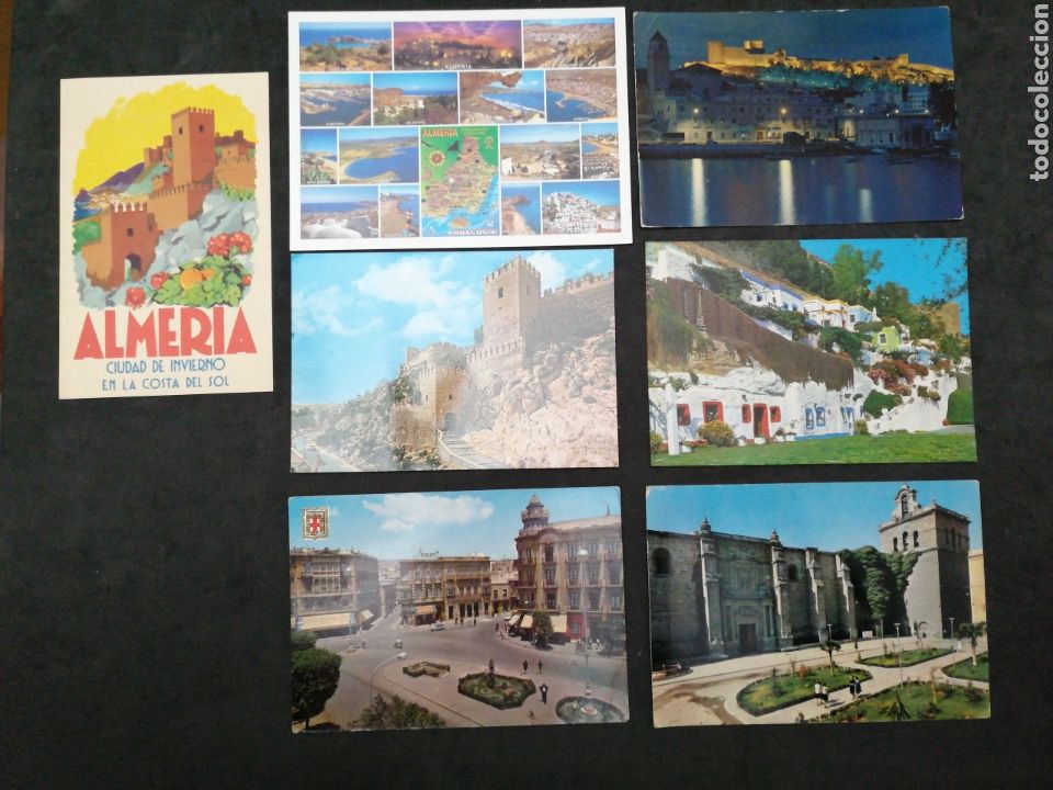 Postales: ALMER&Iacute;A, LOTE 7 POSTALES - Foto 1