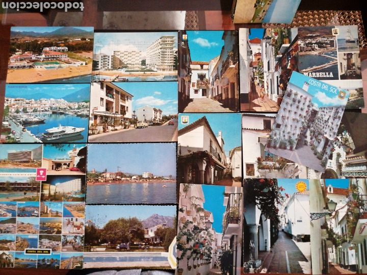 Postales: MARBELLA, MALAGA. LOTE DE 34 POSTALES - Foto 3