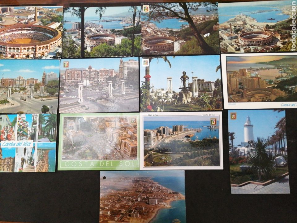 Postales: M&Aacute;LAGA, LOTE DE 13 POSTALES - Foto 1