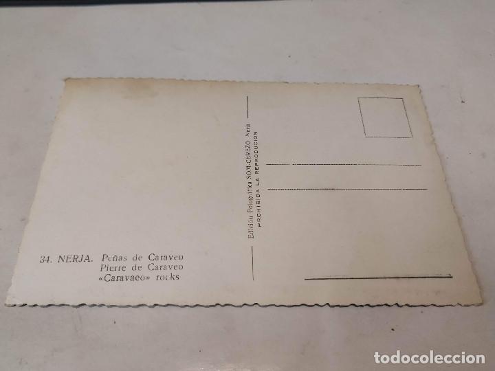 Postales: M&Aacute;LAGA - POSTAL NERJA - PE&Ntilde;AS DE CARAVEO - Foto 2