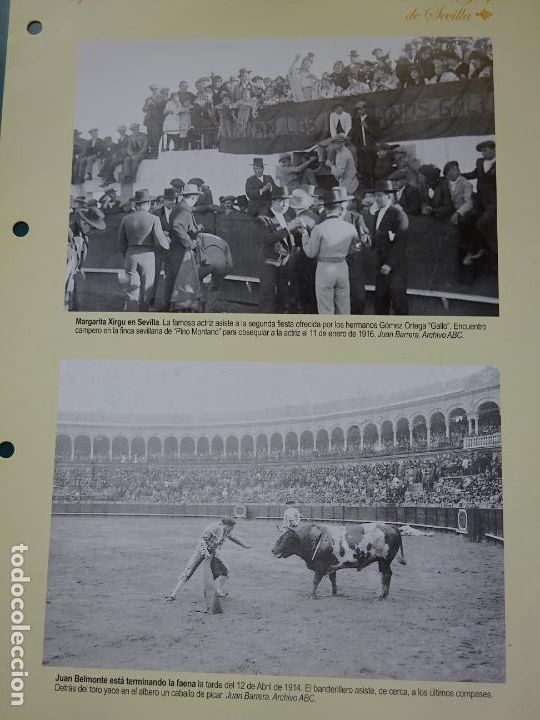 Postkarten: L&Aacute;MINA CON 4 FOTOS POSTALES MEMORIA GR&Aacute;FICA SEVILLA. 28 PLAZA DE TOROS DE LA MAESTRANZA XIRGU BELMON