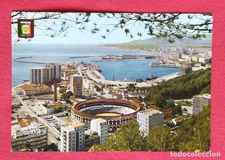 Postales: Tarjeta Postal de MALAGA. Banco Hispano Americano. Vista desde Gibralfaro