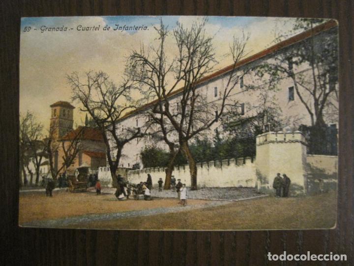 Postales: GRANADA-CUARTEL DE INFANTERIA-CASA REYES-59-POSTAL ANTIGUA-(68.955)