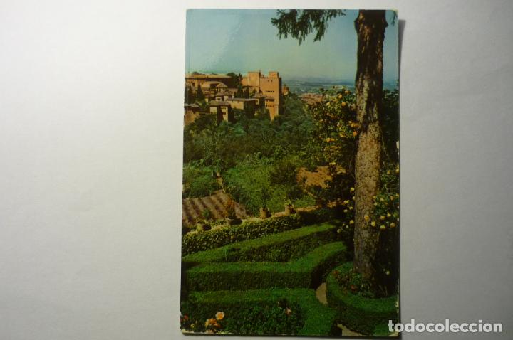 Postales: postal granada-jardines generalife -alhambra  circulada