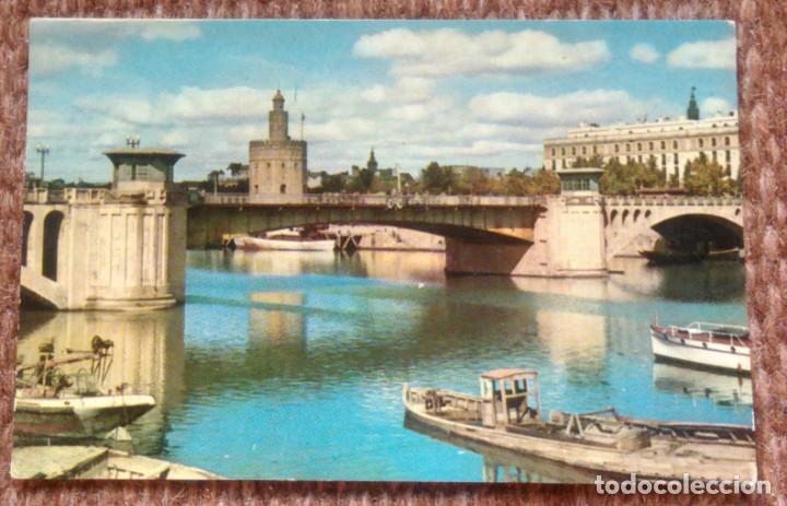 Postales: SEVILLA - PUENTE DE SAN TELMO - Foto 1