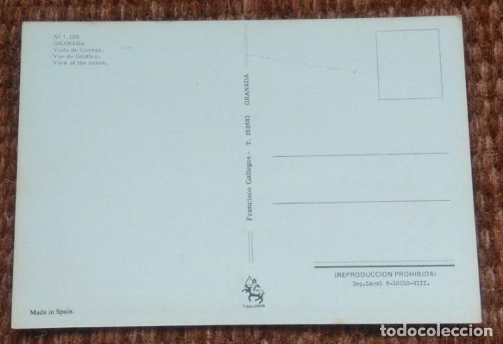 Postales: GRANADA - VISTA DE LAS CUEVAS - Foto 2