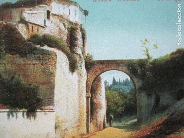 Postales: GRANADA-ALHAMBRA-TORRE DEL AGUA Y ACUEDUCTO-ED&middot;KNACKSTEDT Y N&Auml;THER-POSTAL ANTIGUA-(69.339)