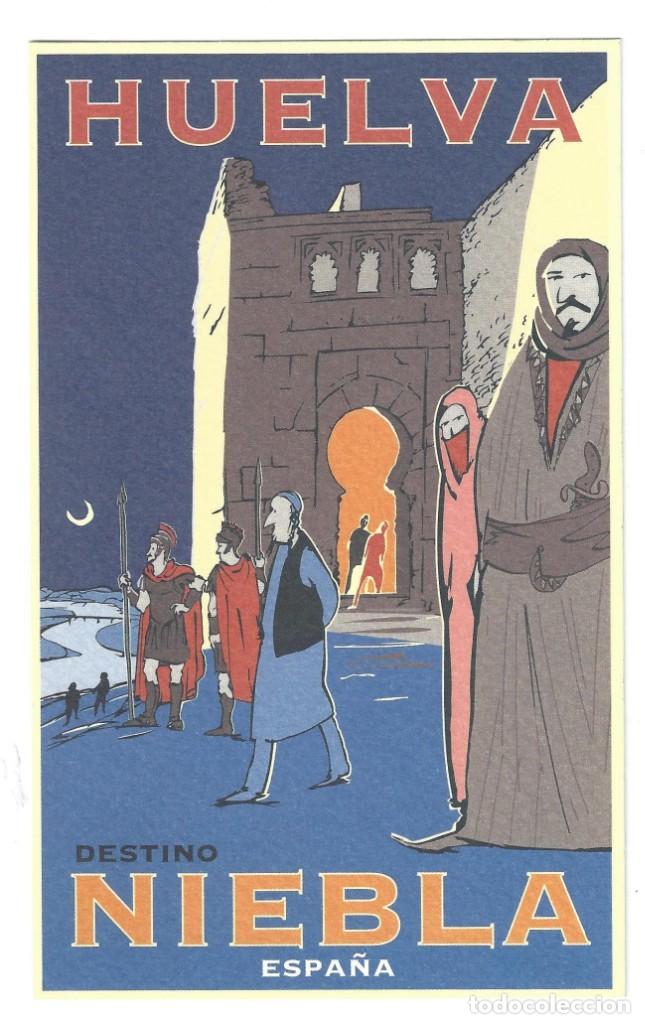 Postales: HUELVA.- DESTINO NIEBLA. ESPA&Ntilde;A. PATRONATO TURISMO- SIN CIRCULAR (2000)
