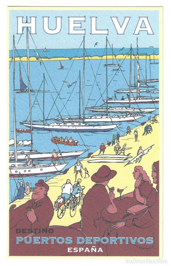 Postales: HUELVA.- DESTINO PUERTOS DEPORTIVOS. ESPA&Ntilde;A. PATRONATO TURISMO- SIN CIRCULAR (2000)