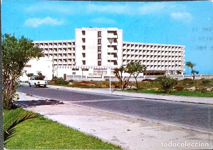 Postcards: Roquetas de Mar. 21 Hotel Zoraida park. Ed. Arribas. Usada con sello. Color