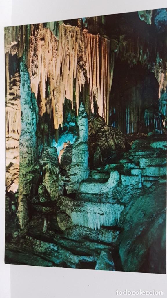 Postales: ANTIGUA POSTAL DE MALAGA. CUEVA DE NERJA 1963 SALA DE LA CASCADA