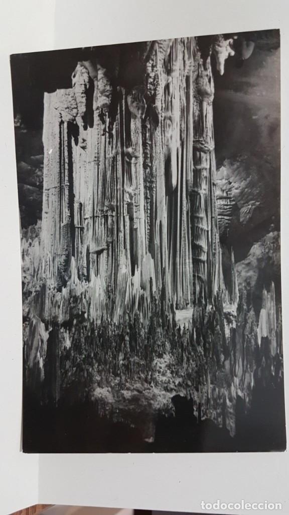 Postales: ANTIGUA FOTO POSTAL DE MALAGA. CUEVA DE NERJA 1960 COLUMNA GIGANTE