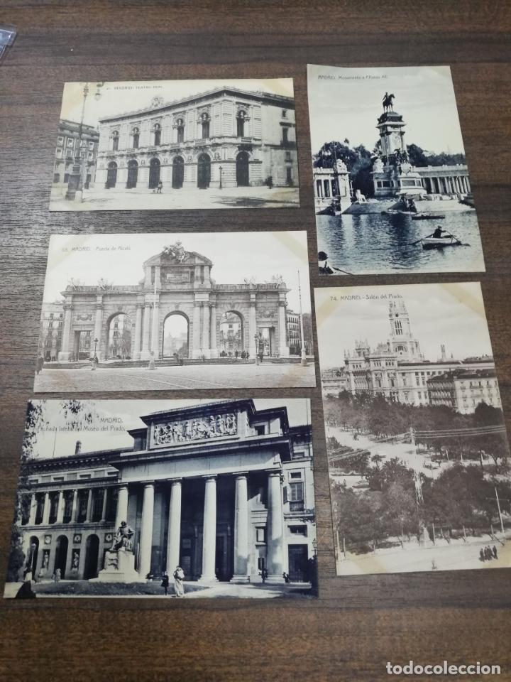 Postales: LOTE DE 5 POSTALES DE MADRID. - Foto 1