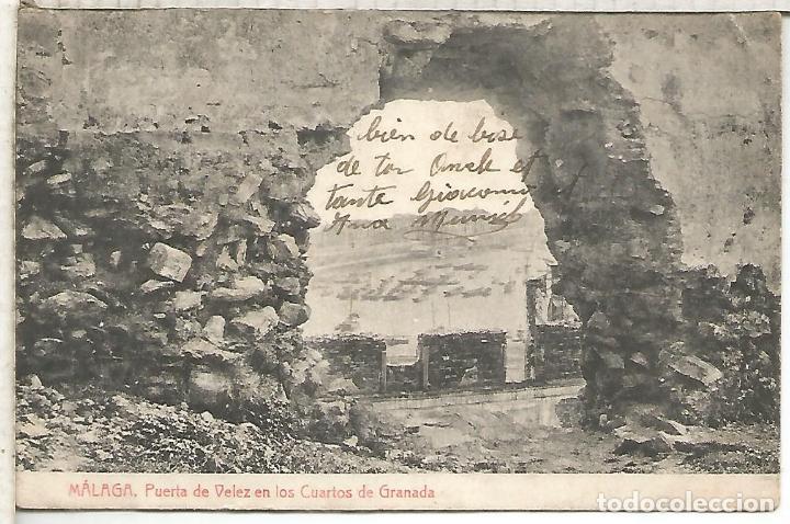 Postales: MALAGA PUERTA DE VELEZ ESCRITA
