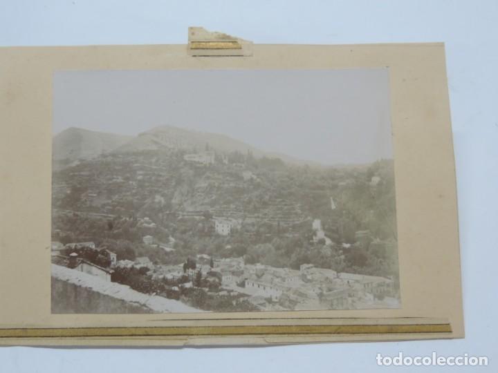 Postales: FOTOGRAFIA TIPO ALBUMINA DE VISTA DE GRANADA, MIDE CON EL CARTON 15 X 10 CMS.
