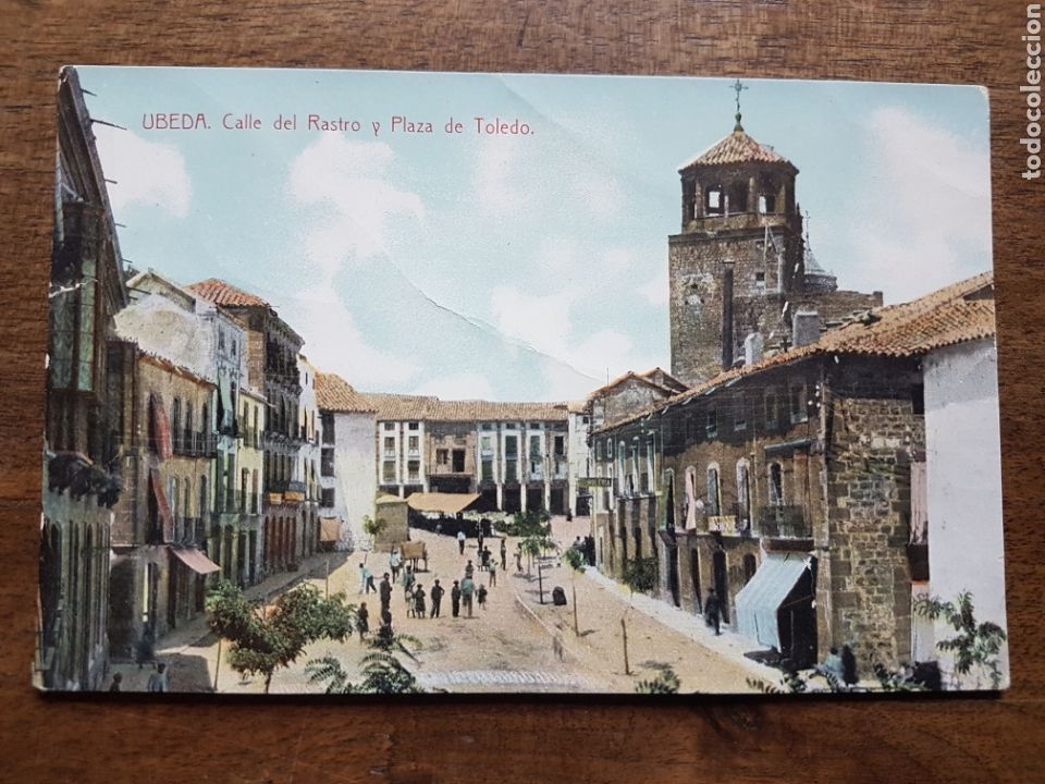 Postkarten: Antigua foto postal Ubeda calle de rastro y Plaza Toledo