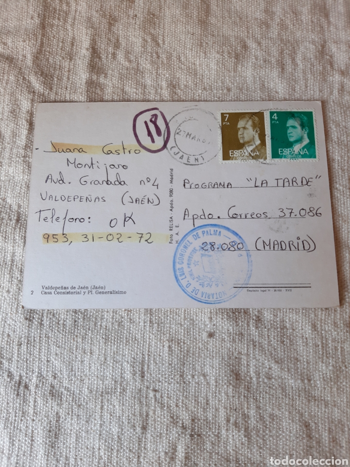 Postales: VALDEOE&Ntilde;AS JAEN PARA PROGRAMA LA TARDE MADRID - Foto 2