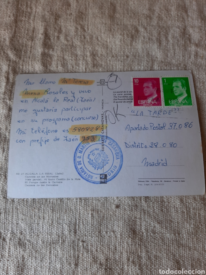 Postales: ALCSLA LA REAL JA&Eacute;N PARA EL PROGRAMA LA TARDE MADRID - Foto 2