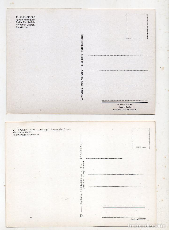 Postales: Lote de 2 Postales de Fuengirola - Foto 2