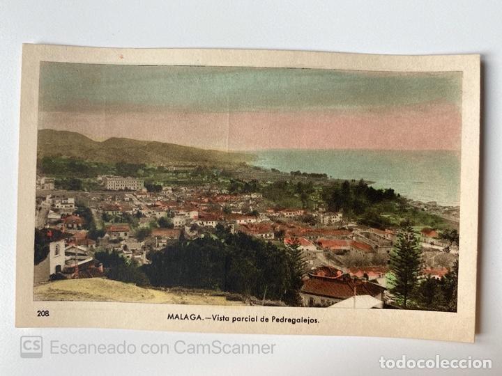 Postais: TARJETA POSTAL. M&Aacute;LAGA - VISTA PARCIAL DE PEDREGALEJOS. N&ordm; 208. EDICIONES ARRIBA.