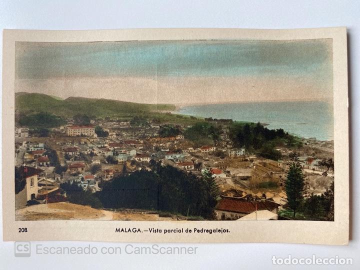 Postkarten: TARJETA POSTAL. M&Aacute;LAGA - VISTA PARCIAL DE PEDREGALEJOS. N&ordm; 208. EDICIONES ARRIBA.