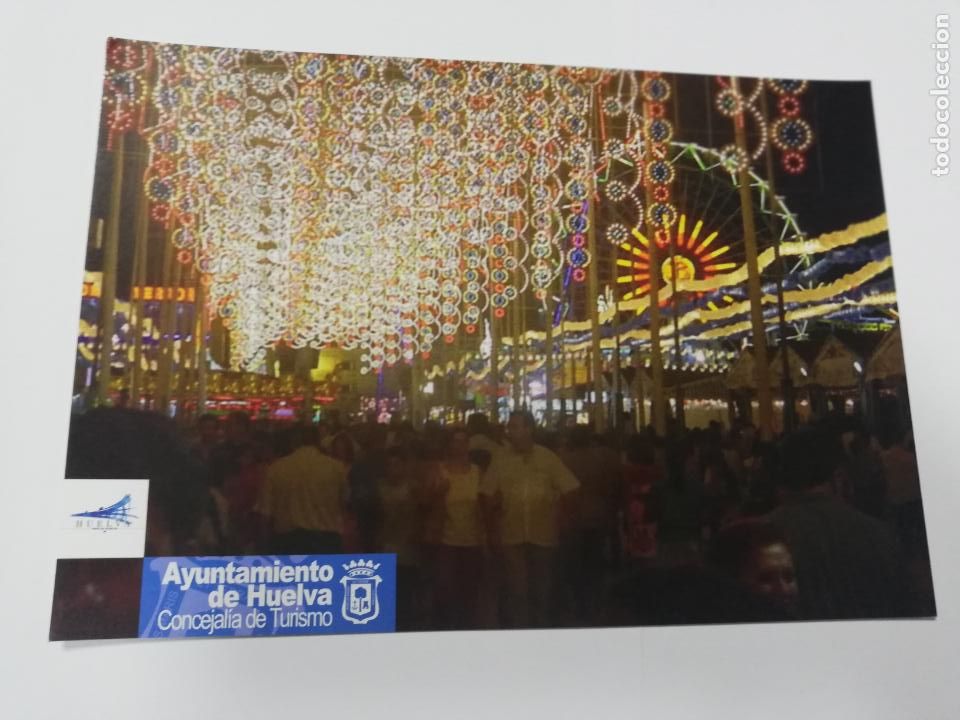 Postales: TARJETA POSTAL. AYUNTAMIENTO DE HUELVA. FIESTAS COLOMBINAS.
