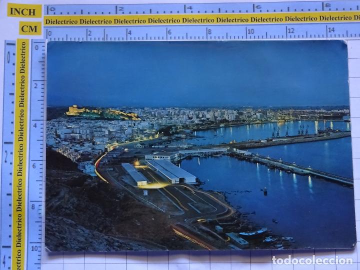 Postales: POSTAL DE ALMER&Iacute;A. A&Ntilde;O 1972. VISTA GENERAL DE NOCHE. 92 ARRIBAS. 568
