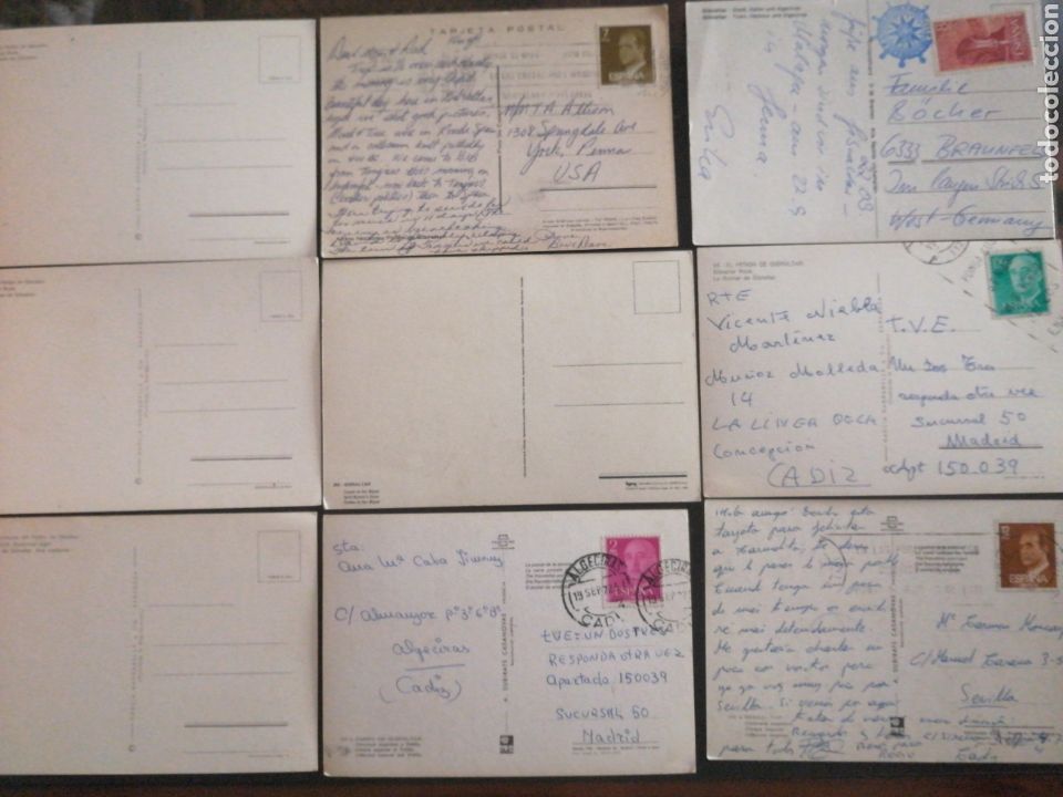 Postales: GIBRALTAR. LOTE DE 9 POSTALES - Foto 2