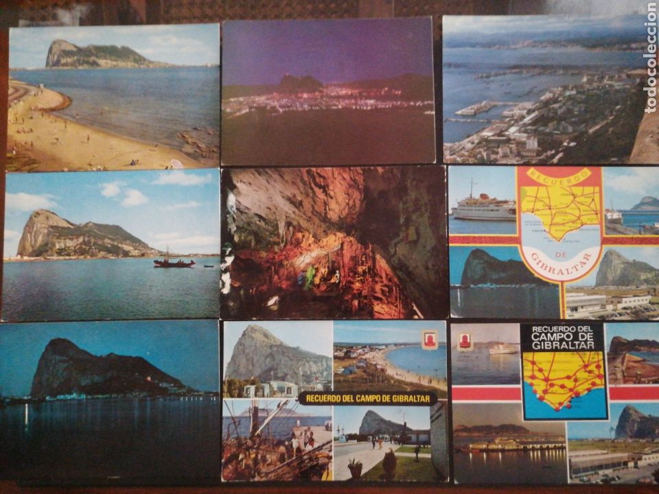 Postales: GIBRALTAR. LOTE DE 9 POSTALES - Foto 1