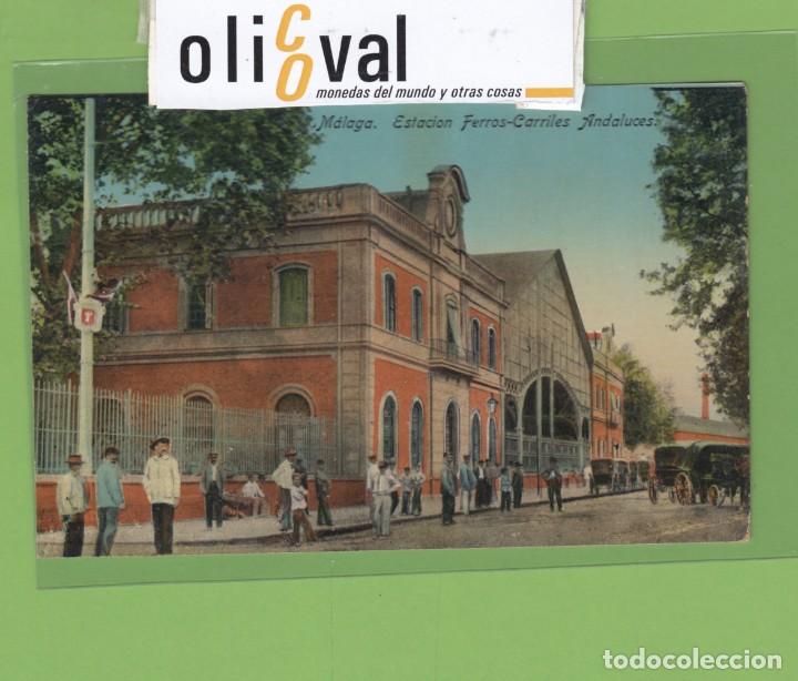 Postales: DOMINGO DEL RIO ESTACION FERROS-CARRILES ANDALUCES MALAGA PTE02779