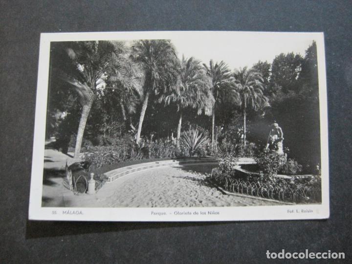 Postales: MALAGA-PARQUE-GLORIETA DE LOS NI&Ntilde;OS-ROISIN FOTOGRAFICA-55-POSTAL ANTIGUA-(72.086)