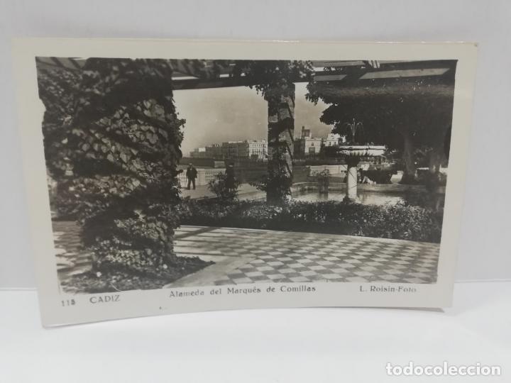 Postcards: TARJETA POSTAL. CADIZ. ALAMEDA DEL MARQUES DE COMILLAS. L. ROISIN-FOTO.
