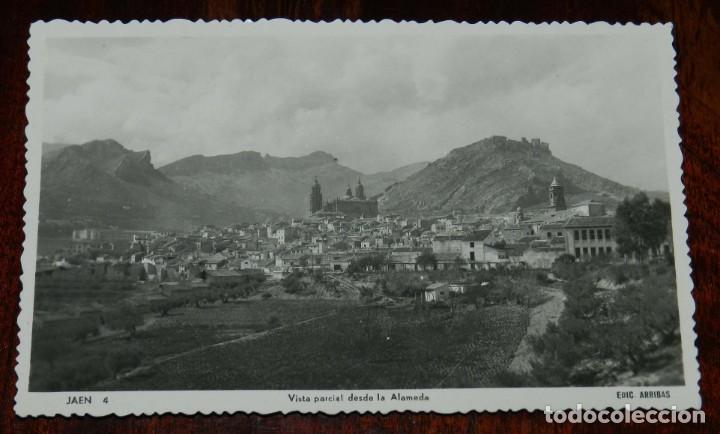 Postales: FOTO POSTAL DE JAEN. VISTA PARCIAL DESDE LA ALAMEDA. N&ordm; 4. EDIC. ARRIBAS, NO CIRCULADA.