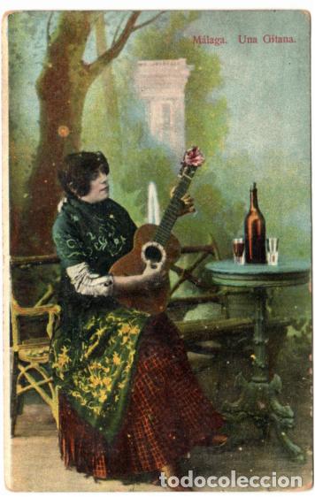 Postales: PRECIOSA POSTAL - MALAGA - UNA GITANA - DOMINGO DEL RIO