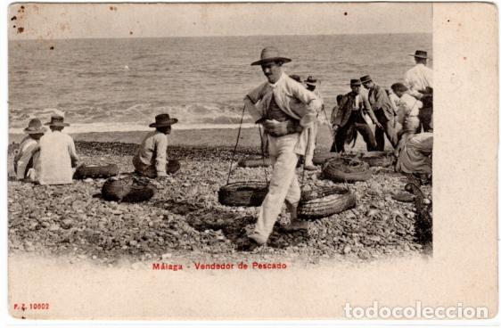 Postales: PRECIOSA POSTAL- MALAGA - VENDEDORES DE PESCADO