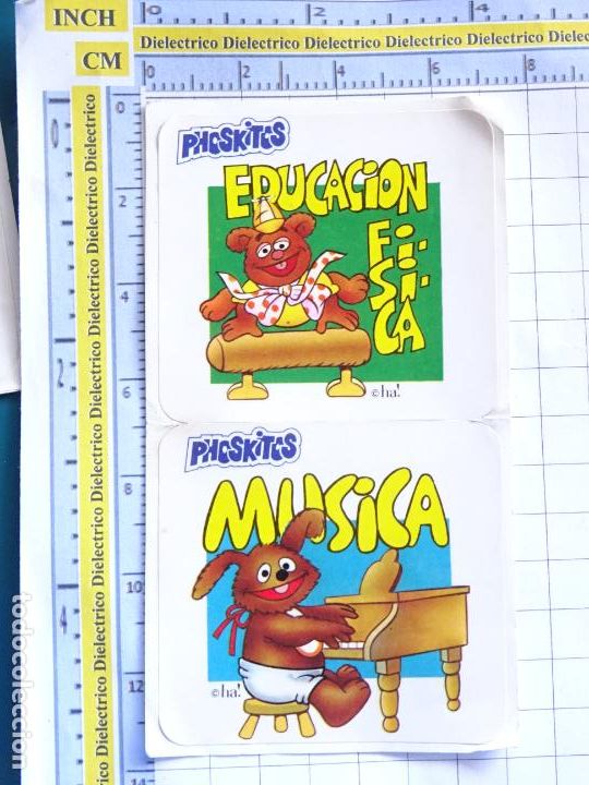 Postkarten: CROMO CROMITO DULCES CHUCHER&Iacute;AS. PHOSKITOS. PEQUE&Ntilde;ECOS 23 EDUCACI&Oacute;N F&Iacute;SICA 24 M&Uacute;SICA