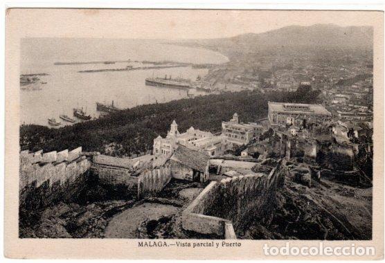 Postales: BONITA POSTAL - MALAGA - VISTA PARCIAL Y PUERTO