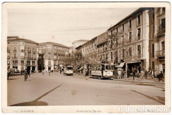 Postais: PRECIOSA POSTAL - MALAGA - ACERA DE LA MARINA