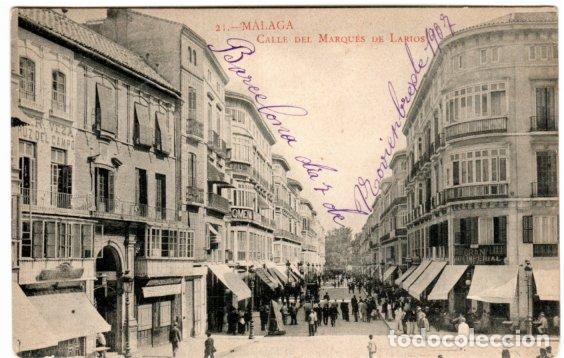Postales: BONITA POSTAL - MALAGA - CALLE DEL MARQUES DE LARIOS