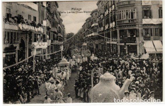 Postales: PRECIOSA POSTAL - MALAGA - CALLE LARIOS - COSO BLANCO