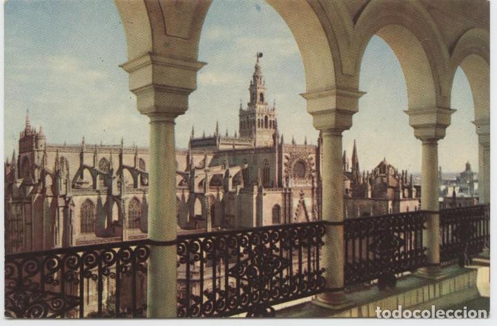 Postales: N&ordm; 5-SEVILLA. La Catedral. Escrita en 1962. Ed. HELIOTIPIA ART&Iacute;STICA ESPA&Ntilde;OLA