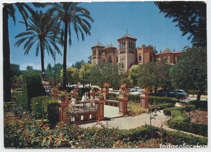 Postales: N&ordm; 2.008-SEVILLA. Plaza de Am&eacute;rica. Escrita en 1962. EDICIONES ARRIBAS