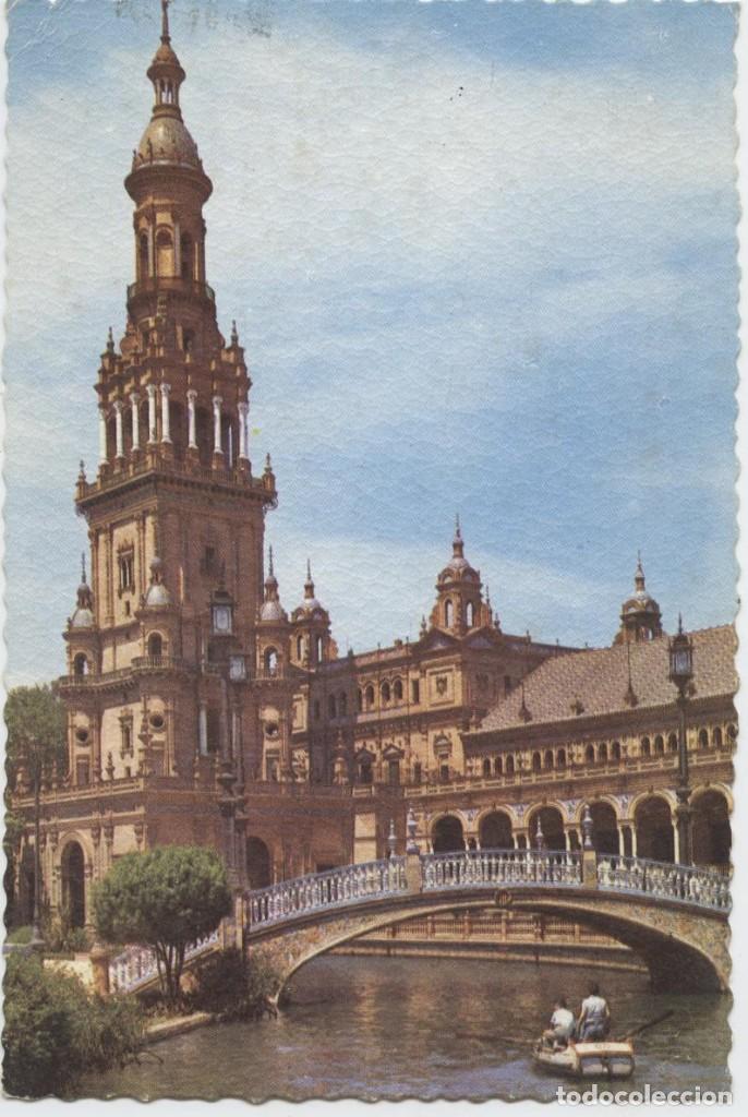 Postales: N&ordm; 24-SEVILLA. Plaza de Espa&ntilde;a. Torre Norte. Ed. FOTOCOLOR VALMAN
