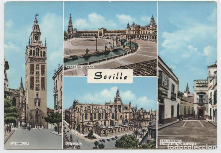 Postales: N&ordm; 21-SEVILLA. Diversos aspectos. Sin circular. Ed. PAN AMERICAN STORE