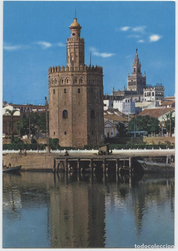 Postales: N&ordm; 516-SEVILLA. Torre del Oro. Escrita en 1976. Ed. BEASCOA