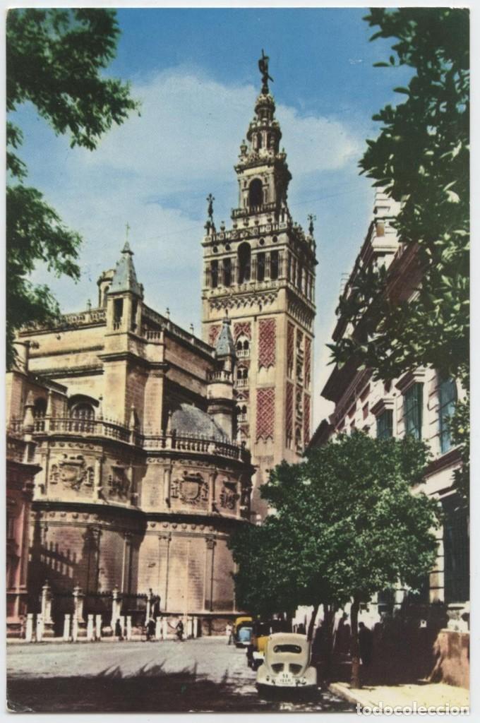 Postales: N&ordm; 23-SEVILLA. La Giralda. Escrita en 1962. Ed. HELIOTIPIA ART&Iacute;STICA ESPA&Ntilde;OLA